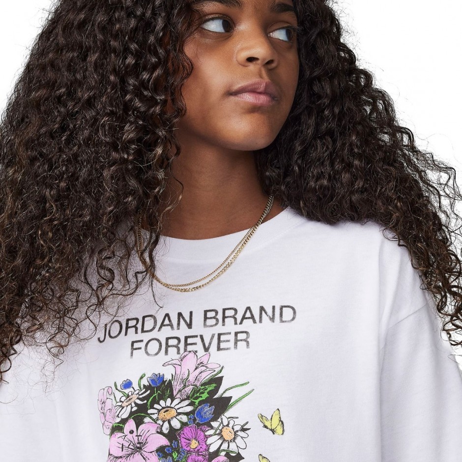 Παιδικό T-Shirt Λευκό - Jordan Brand Forever