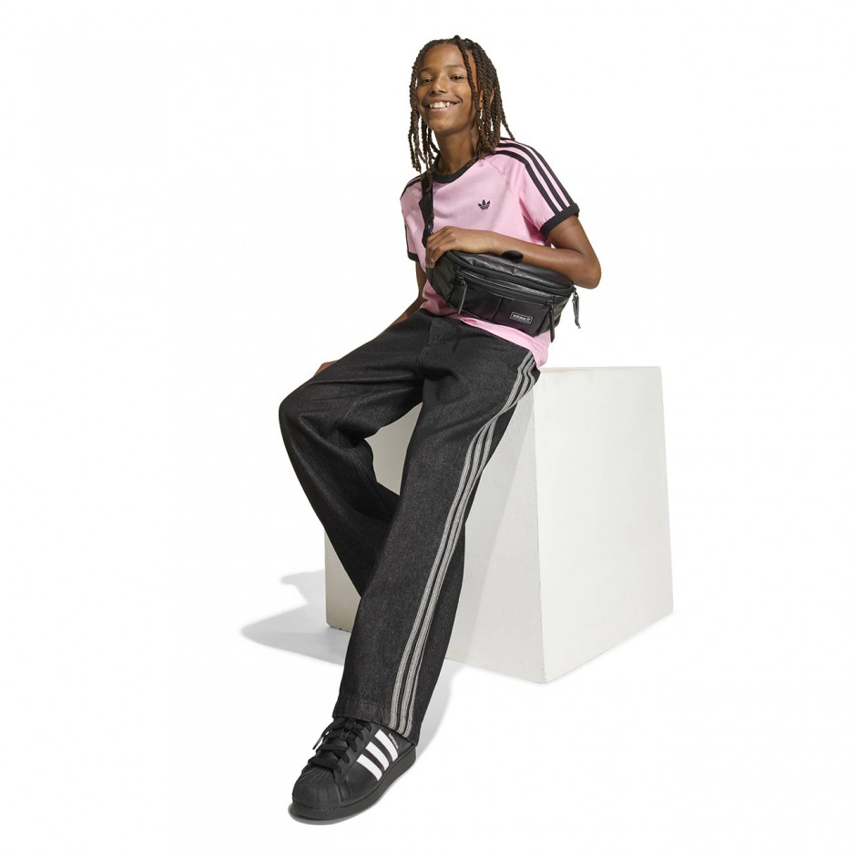 Kids' T-Shirt Pink - adidas Originals 3-Stripes