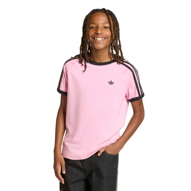 Παιδικό T-Shirt Ροζ - adidas Originals 3-Stripes