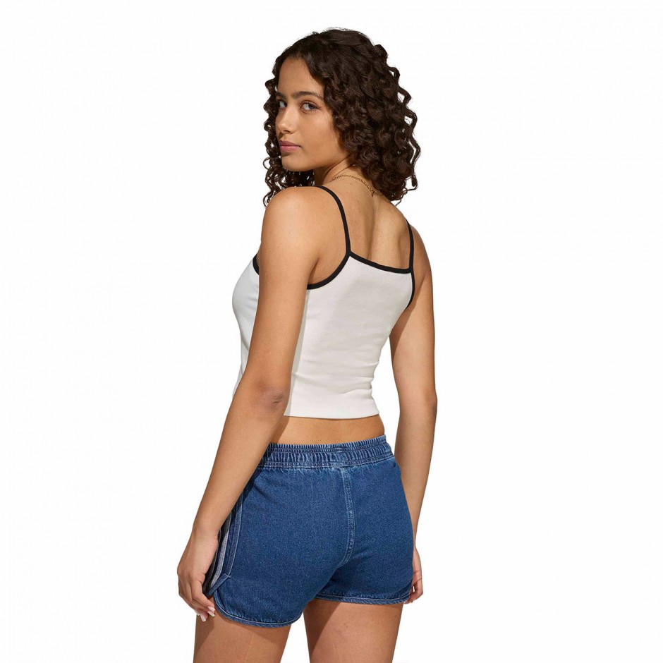Kids' Tank Top White - adidas Originals Slim Mini Rib