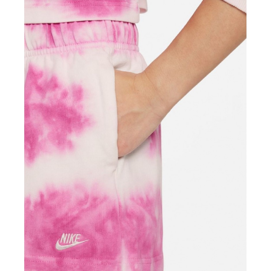 NIKE SPORTSWEAR WASHED SHORTS Φούξια