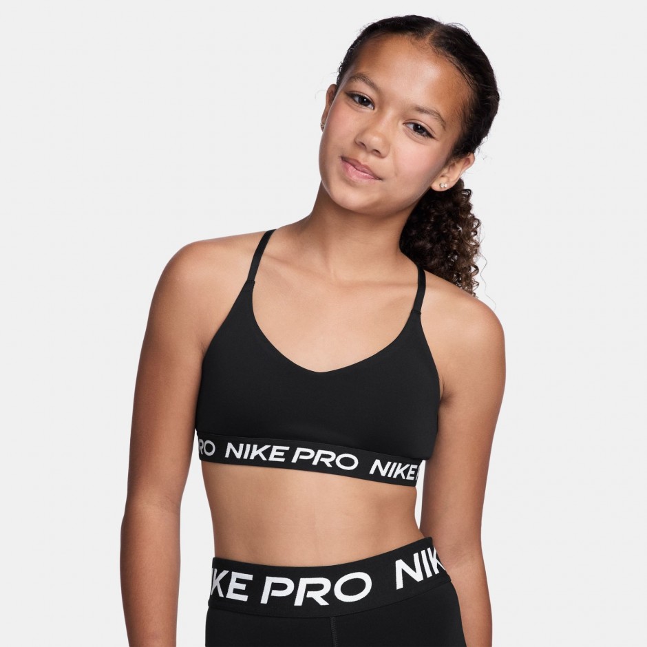 Kids' Sports Bra Black - Nike Pro Indy