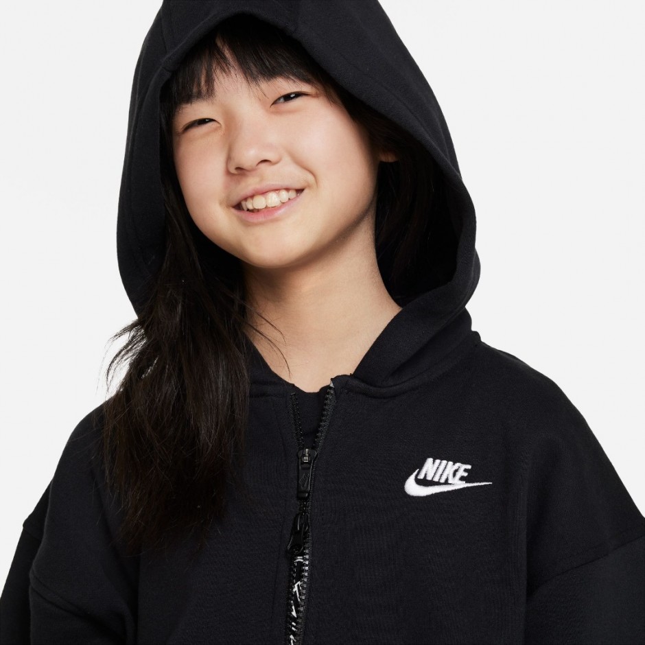 Παιδική Ζακέτα Μαύρη - Nike Sportswear Club Fleece 