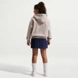 Kids' Full-Zip Hoodie Beige - Nike Sportswear Studio Fleece Image 2