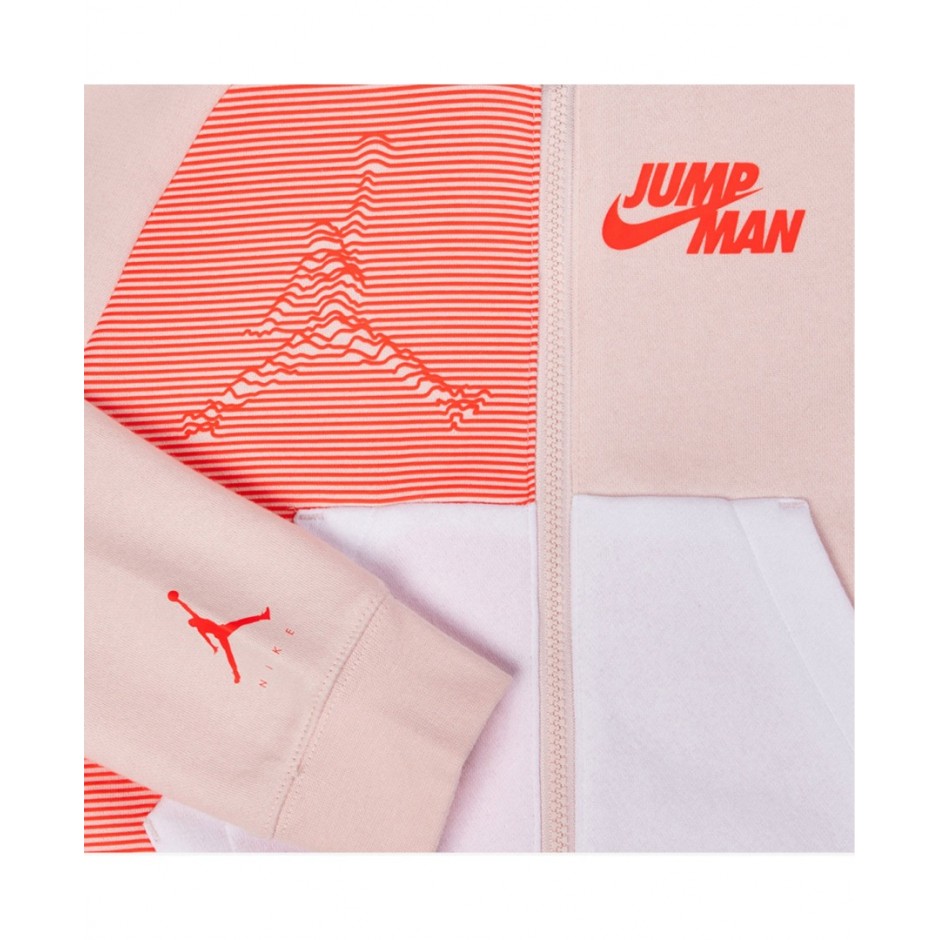 JORDAN BIG JUMPMAN X NIKE FZ HOODIE 45B170-X24 Pink - Sneakercage.gr