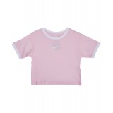 NIKE SWOOSH RINGER TEE Ροζ Εικόνα 