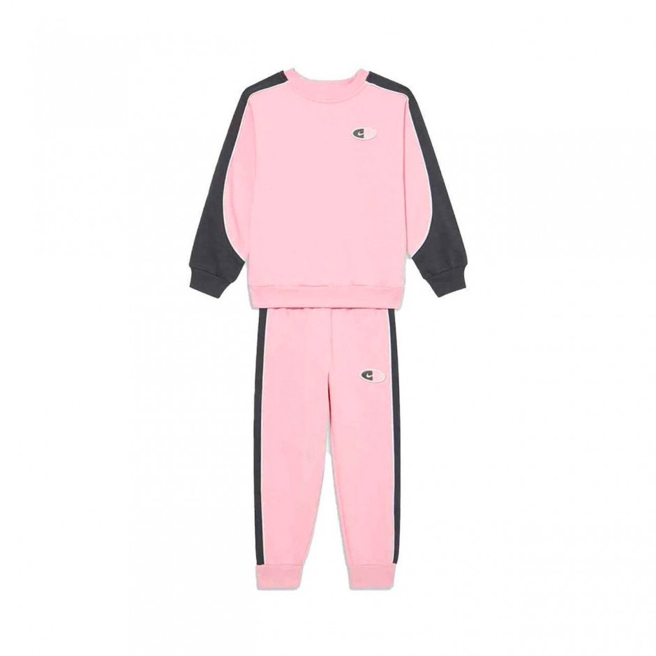 Παιδικό Σετ Φόρμας Ροζ - Nike Sportswear Fleece