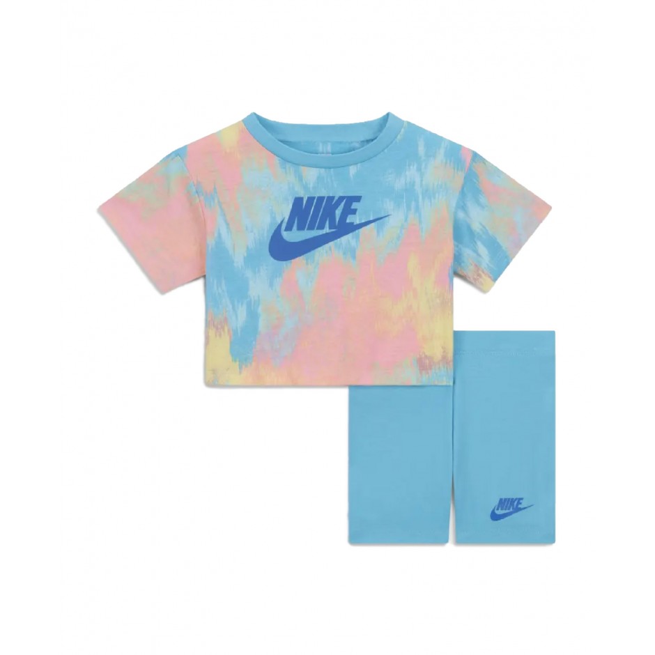 NIKE BOXY TEE & BIKE SHORT SET Πολύχρωμο