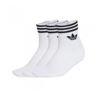 Κάλτσες Λευκές - adidas Originals 3-Stripes Ankle 3 Pairs