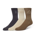 HUF CORE 3 PACK CREW SOCK SK00859-MULTI Colorful Image 