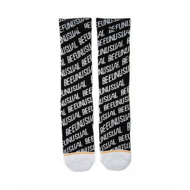 Κάλτσες BEE UNUSUAL "AUTHENTIC LOGO" SOCKS Λευκό-Μαυρο AS-225008-BLACK/WHITE 