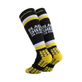 BEE UNUSUAL SHEEP SKI SOCKS AS-230730-BLACK\YELLOW Black Image 0