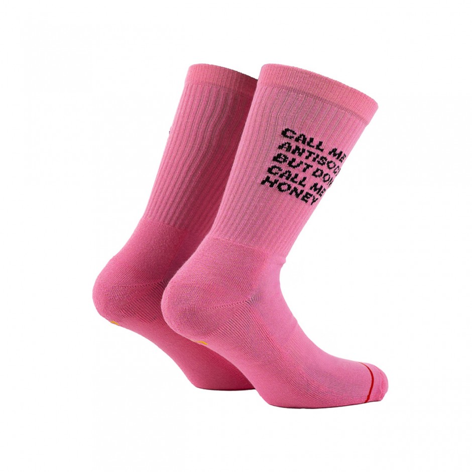 BEE UNUSUAL  ANTISOCIAL PINK SOCKS AS-252915-PINK Pink