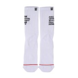 BEE UNUSUAL  ANTISOCIAL WHITE SOCKS AS-252916-WHITE White Image 1