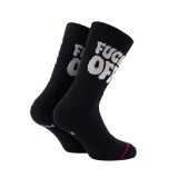 BEE UNUSUAL FCK OFF CHUNKY PREMIUM BLACK SOCKS AS-252921-BLACK Black Image 0