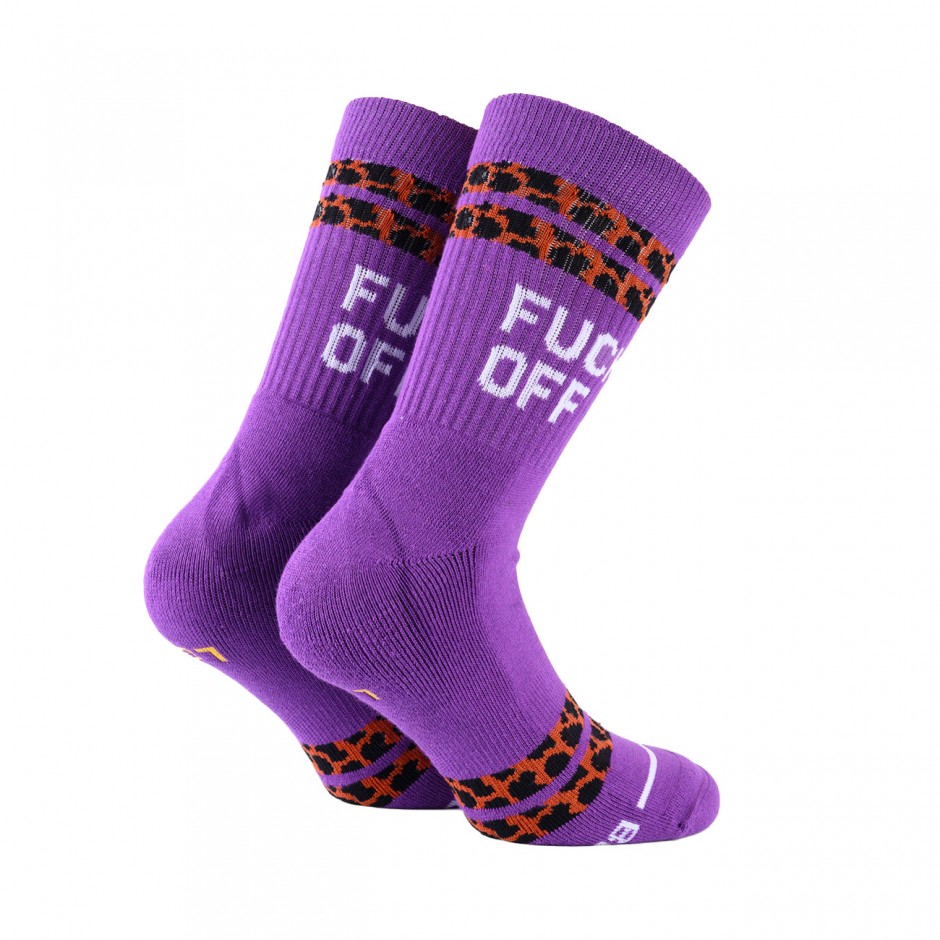BEE UNUSUAL FCK OFF LIMITED EDITION OG PURPLE SOCKS AS-252927-PURPLE Purple
