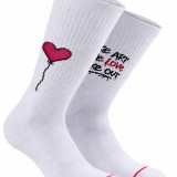 BEE UNUSUAL MALE LOVE SOCKS AS-260712-WHITE White Image 1