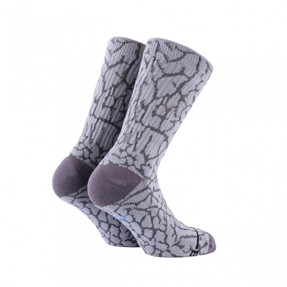 BEE UNUSUAL ELEPHANT PRINT LIMITED EDITION OG SOCKS AS-252926-GREY Grey