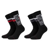 BEE UNUSUAL ORIGINAL SOLIDS CREW SOCKS 2 PACK AS-225220-BLACK Black Image 