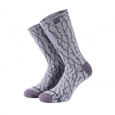 BEE UNUSUAL ELEPHANT PRINT LIMITED EDITION OG SOCKS AS-252926-GREY Grey