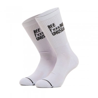 BEE UNUSUAL BEE FXXXING UNUSUAL SOCKS AS-245027-WHITE White