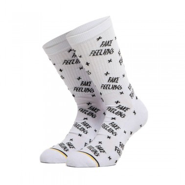 BEE UNUSUAL FAKE FEELINGS WHITE SOCKS AS-245012-WHITE White