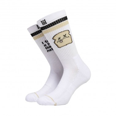 BEE UNUSUAL GLUTEN FREE COMBED SOCKS AS-250838-WHITE White