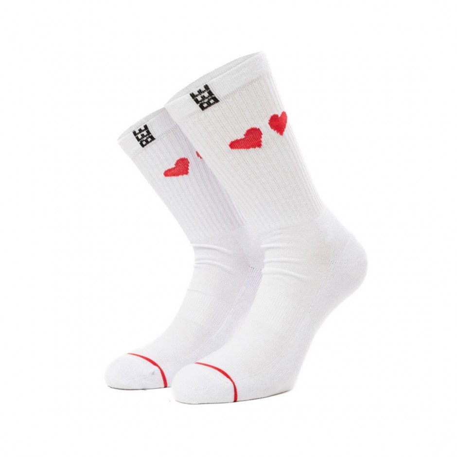 BEE UNUSUAL F*CKING LOVE YOU SOCKS AS-240214-WHITE White