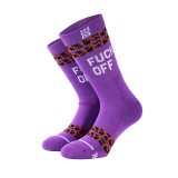 BEE UNUSUAL FCK OFF LIMITED EDITION OG PURPLE SOCKS AS-252927-PURPLE Purple Image 