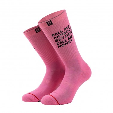 BEE UNUSUAL  ANTISOCIAL PINK SOCKS AS-252915-PINK Pink