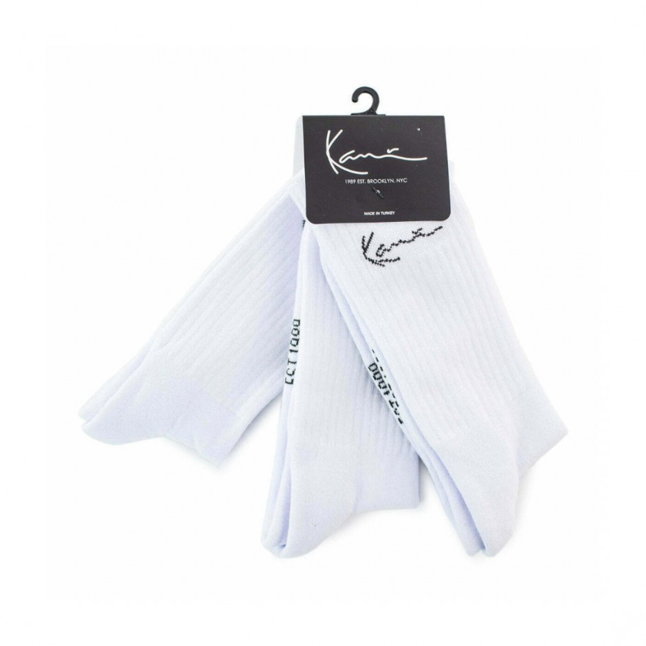 Κάλτσες Λευκές - Karl Kani Signature 3 Pack