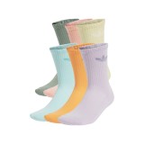 Κάλτσες Πολύχρωμες - adidas Originals Trefoil Cushion Crew Socks 6 Pairs Εικόνα 