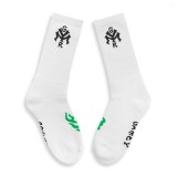 GRIMEY SWEET SCIENCE SOCKS GSO138-OWHT Ecru Image 1