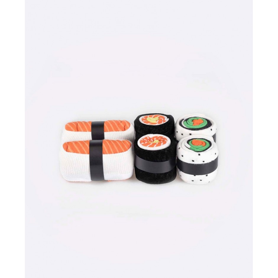 EAT MY SOCKS SUSHI BOX 3 PAIRS EMSNOCSUX3 Πολύχρωμο