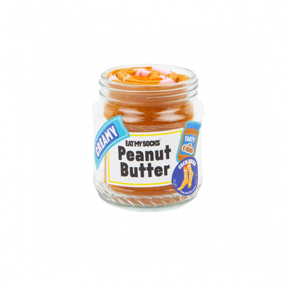 EAT MY SOCKS HAPPY PEANUT BUTTE REMSNOCPEBU Mustard