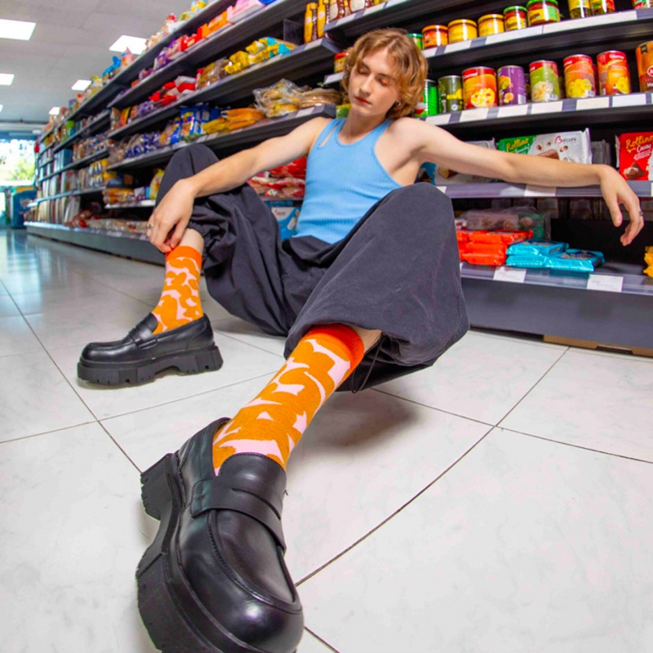 EAT MY SOCKS HAPPY PEANUT BUTTE REMSNOCPEBU Mustard