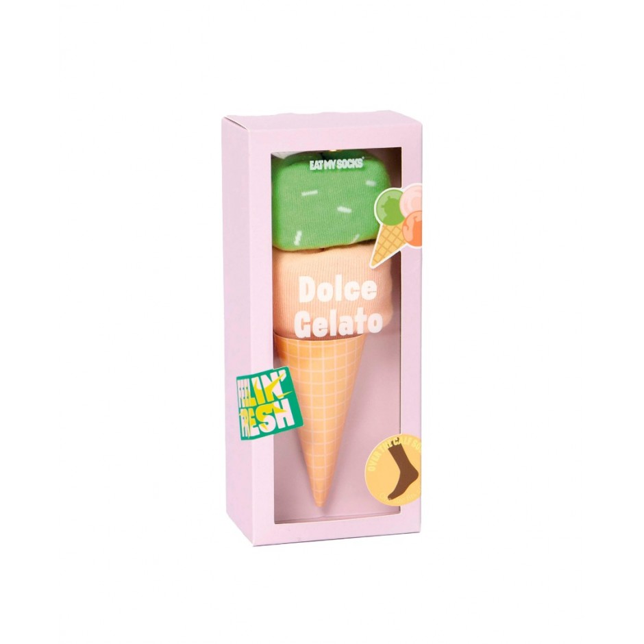 EAT MY SOCKS DOLCE GELATO PINK GREEN EMSNOCGEPG Colorful