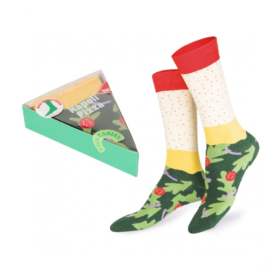 EAT MY SOCKS PIZZA VEGAN Πολύχρωμο