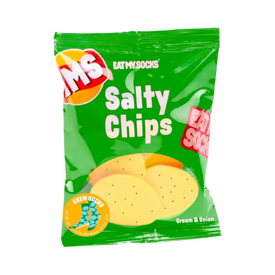 Κάλτσες Πράσινες - Eat My Socks Happy Salty Chips