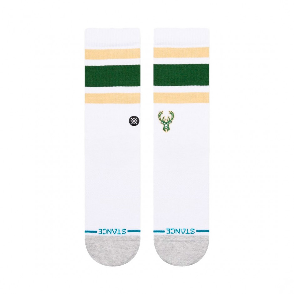 Κάλτσες Λευκές - Stance NBA Milwaukee Bucks Tube