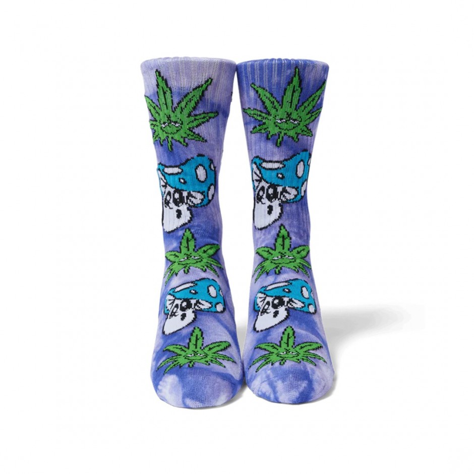 Κάλτσες Μωβ - Huf Green Buddy Mushroom Tie-Dye