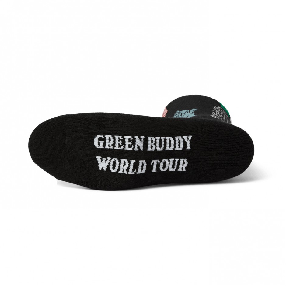 Κάλτσες Μαύρες - HUF Green Buddy Tourist