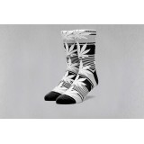 HUF PLANTLIFE STRIPE SOCK SK00317-BLACK Λευκό-Μαυρο Εικόνα 
