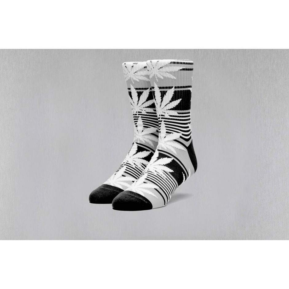 HUF PLANTLIFE STRIPE SOCK SK00317-BLACK Λευκό-Μαυρο