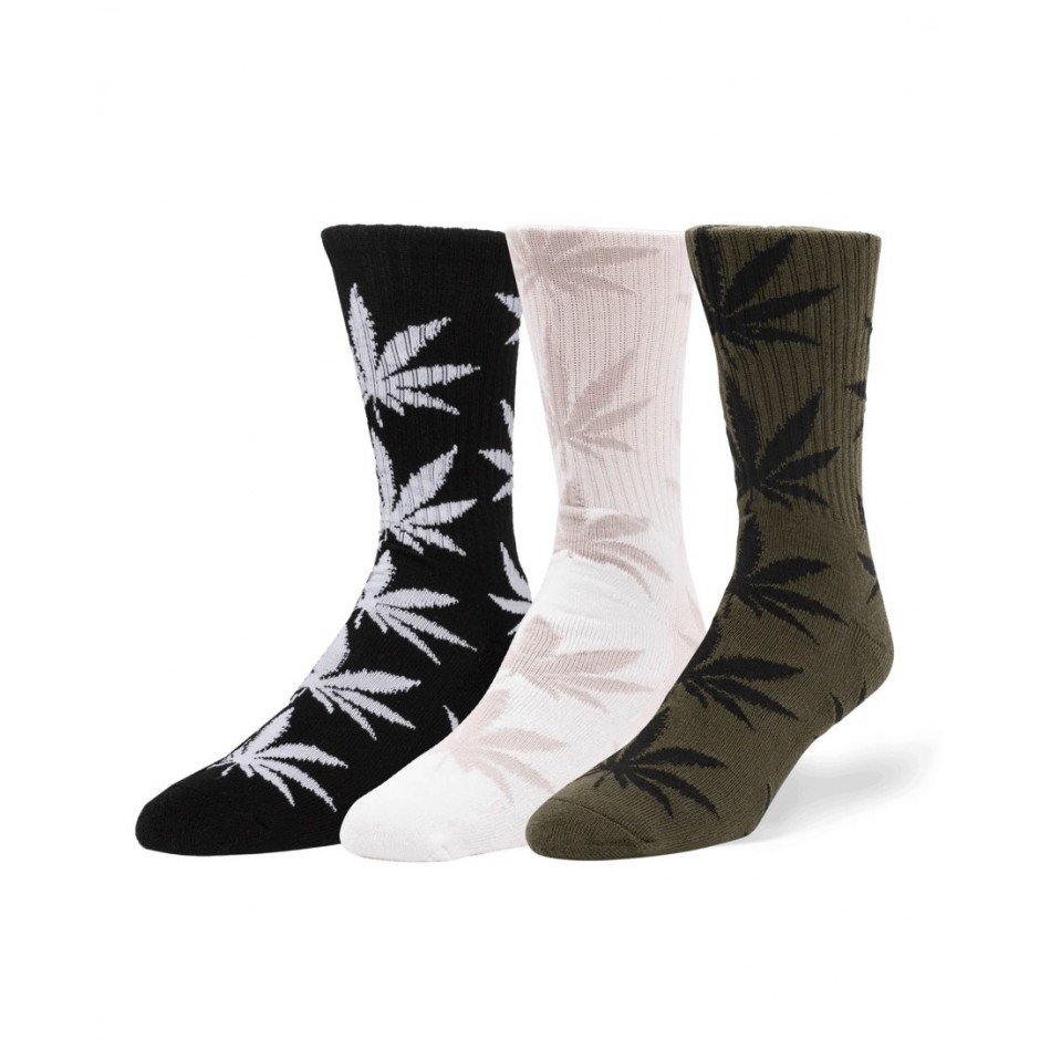 HUF SET 3 PACK PL SOCK SK00738-BKWHO Colorful