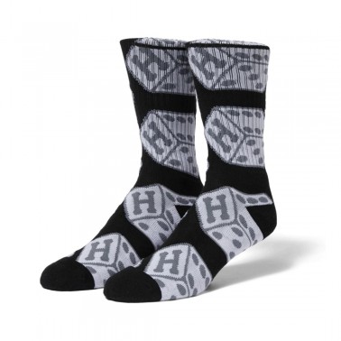 HUF SNAKE EYES CREW SOCK SK00820-BLACK Black