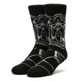 HUF x GUNDAM RX-78 GLOW CREW SOCK SK00861-BLACK Black Image 