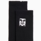 OBEY ICON FACE SOCKS 100260193-BLK Black Image 0