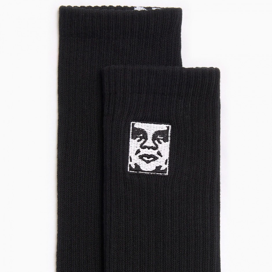 OBEY ICON FACE SOCKS 100260193-BLK Black