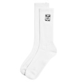 OBEY ICON FACE SOCKS 100260193-WHT White Image 